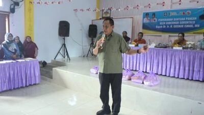 Pemprov Gorontalo Salurkan Bantuan Pangan di Bone Bolango Sebagai Respons Atas Aspirasi Warga