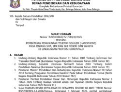 Sinergi Densus 88–Disdikbud Gorontalo Lahirkan Aturan Disiplin Digital Sekolah