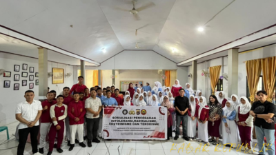 Satgaswil Densus 88 dan Kamneg Polda Gorontalo Edukasi Bahaya Paham IRET di SMA N 1 Gorut