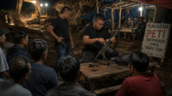 Terekam Video, Dua Oknum Bersenjata Diduga Jadi Backing di Lokasi PETI Pohuwato