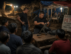 Terekam Video, Dua Oknum Bersenjata Diduga Jadi Backing di Lokasi PETI Pohuwato