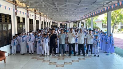 Densus 88 AT Polri Tanamkan Nilai Toleransi Kepada 300 Siswa SMPN 6 Kota Gorontalo