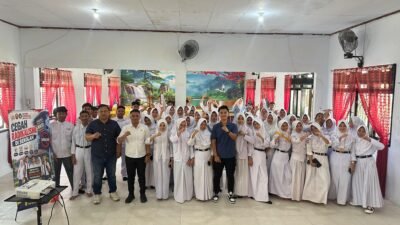 Satgaswil Gorontalo Perkuat Wawasan Kebangsaan Pelajar SMAN 1 Telaga Biru