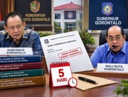 Wali Kota Gorontalo Diberi Waktu Lima Hari, Surat Resmi Sudah Diterima Pemkot